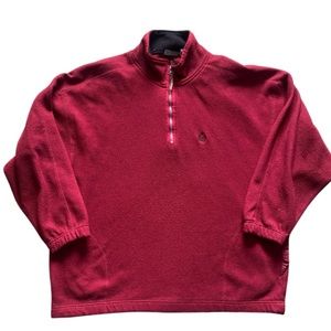 SNOW FLEECE BUGLE BOY 100% Polyester Men’s 1/4 Zip Sweater Size XXL